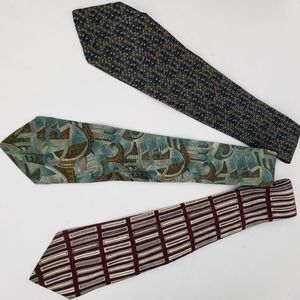 Geoffrey Beene Set of Silk Ties